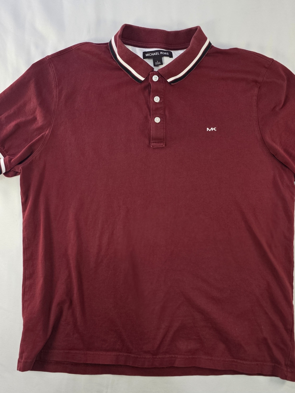 Michael Kors Men's Burgundy Polo Shirt